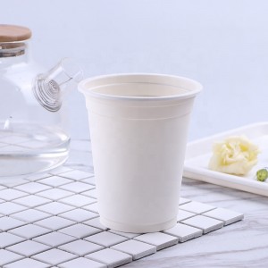 Környezetbarát komposztálható csészék PLA kukoricakeményítő irodában használt eldobható biológiailag lebomló csésze