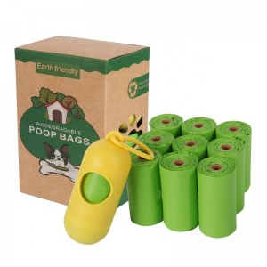Műanyag mentes, egész, komposztálható eldobható táskák biológiailag lebomló kukoricakeményítő-kutyákból