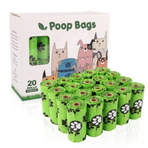 Kukoricakeményítő Összetevő Kukoricakeményítő Pet Waste Biodegraderable Dog Poop Bag Eldobható Eco Friendly Dog Waste Bag